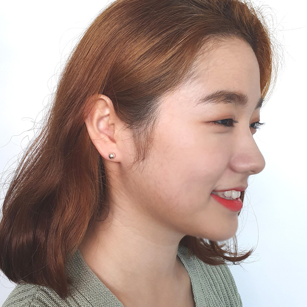 야랑쥬얼리 925 실버 볼 스터드 귀걸이 이미지 8