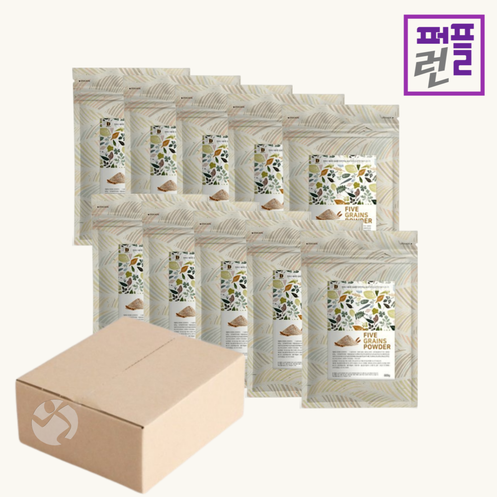 파피루 오곡 파우더 800g x 10개 곡물라떼 오곡라떼(박스할인) - 상품 이미지