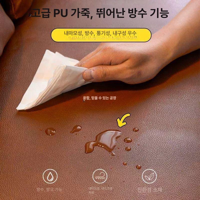 2인용미니쇼파 원룸 오피스텔 인테리어 소파 브라운 삼방면 면세 기술 65cm 1개 - 상세 이미지 5