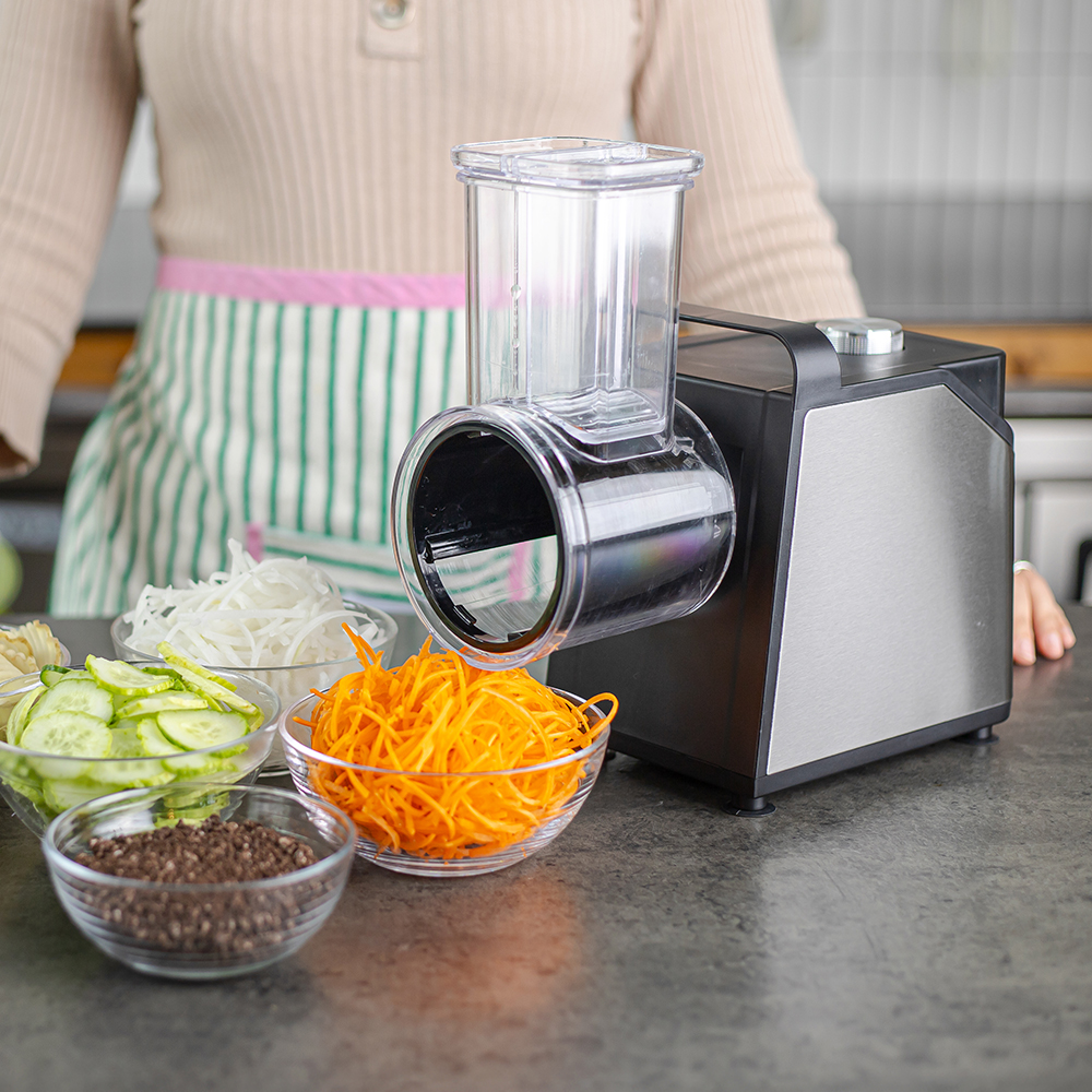 리빙디노 전동채칼 채써는기계 무생채 당근 야채 자동 채칼 오토 슬라이서