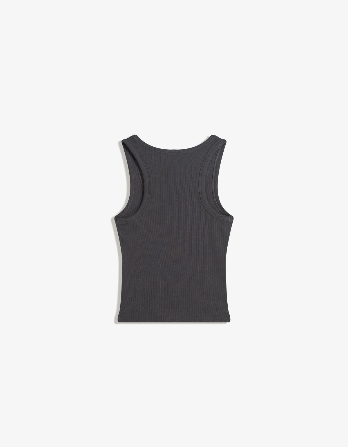 버쉬카 스터드 슬리브리스 티셔츠 7544/071 DARK GREY - 상세 이미지 5