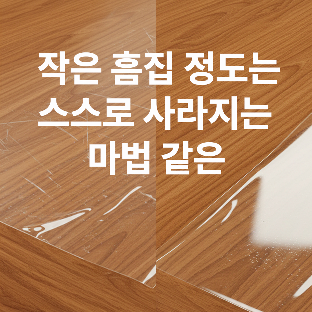 홈스킨 PPF 식탁보호필름 책상 테이블 매트 유리 대용 1320x2000mm, 투명