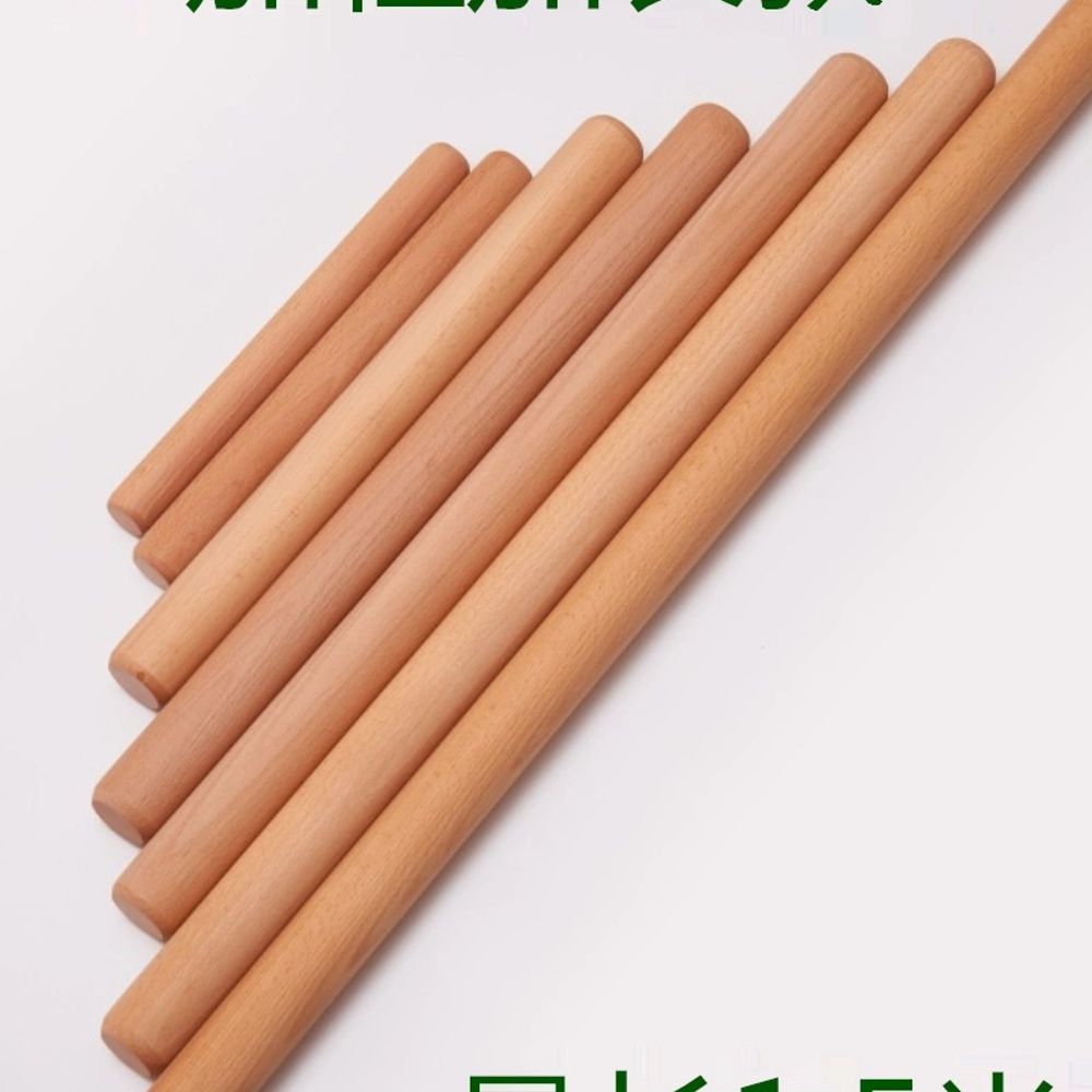 나무 홍두께 밀대 제과 반죽 국수 베이킹 제 B. 수입산 너도밤나무 길이 40cm 두께 4 - 상세 이미지 2