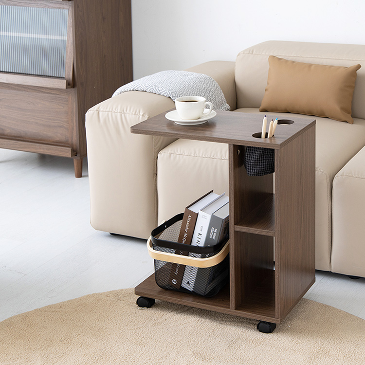 폴라보 이동식 사이드테이블 STBM5950 CT080 브라운 4275.6951