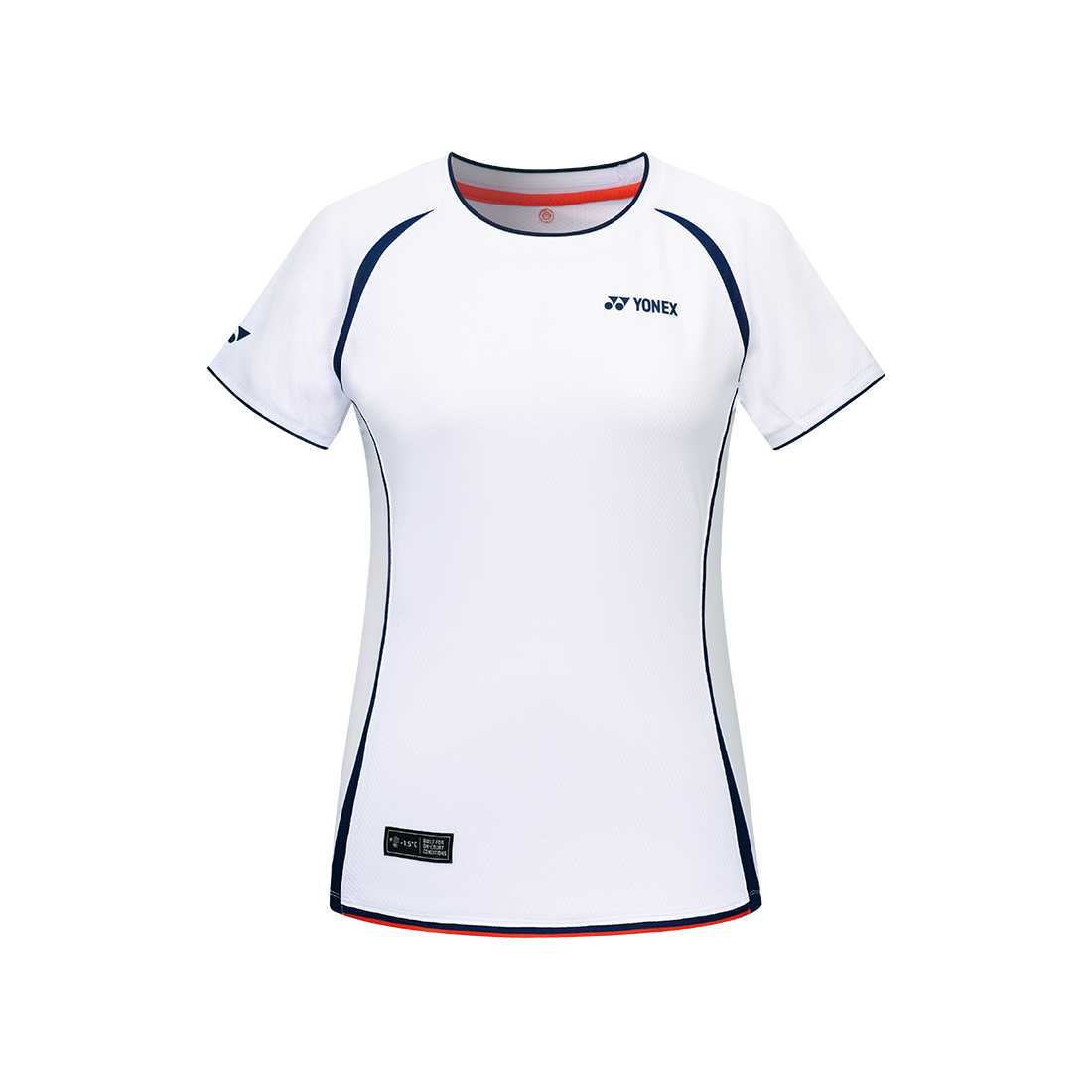 요넥스 253TS012F 배드민턴 반팔 티셔츠 여성 게임웨어 화이트 - 상세 이미지 2