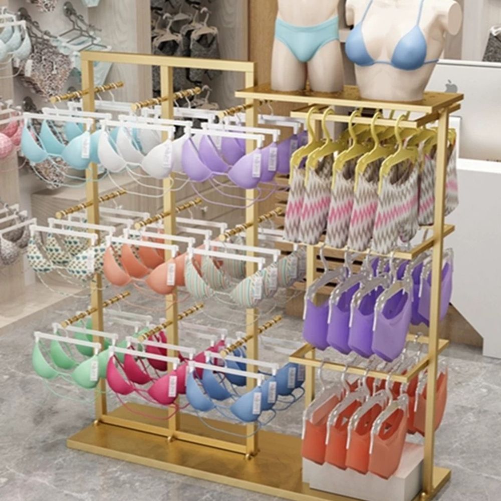 속옷판매대 란제리진열대 언더웨어매대 철제 철 A. 길이 130 너비 40 높이 135cm - 상세 이미지 2