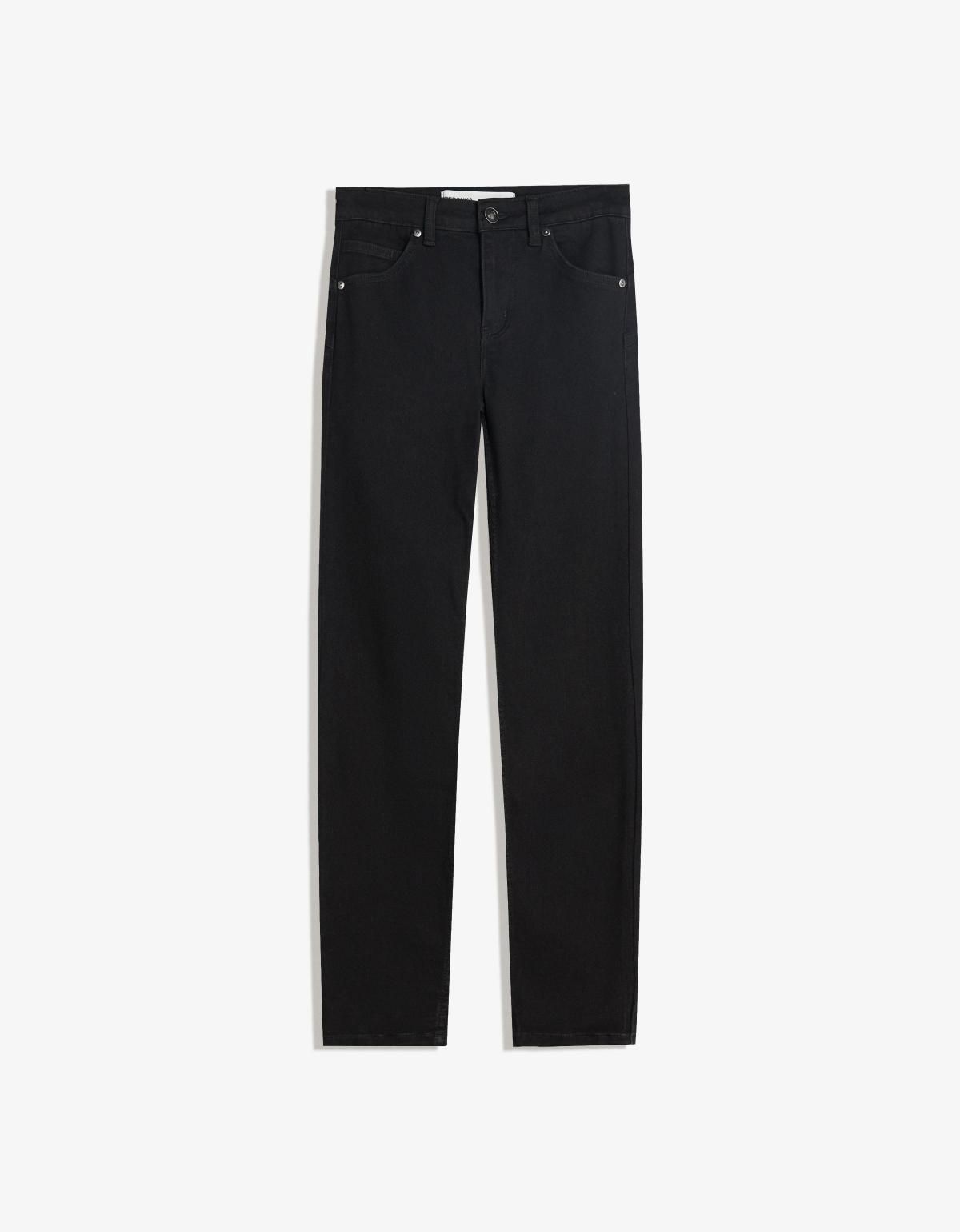 버쉬카 블랙 푸쉬업 스키니핏 데님 청바지 5265/156 BLACK - 메인 이미지