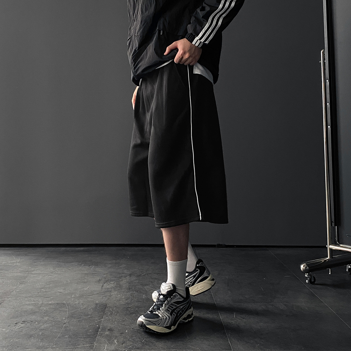 남성버뮤다팬츠 남자7부반바지 와이드반바지 - 상품 이미지