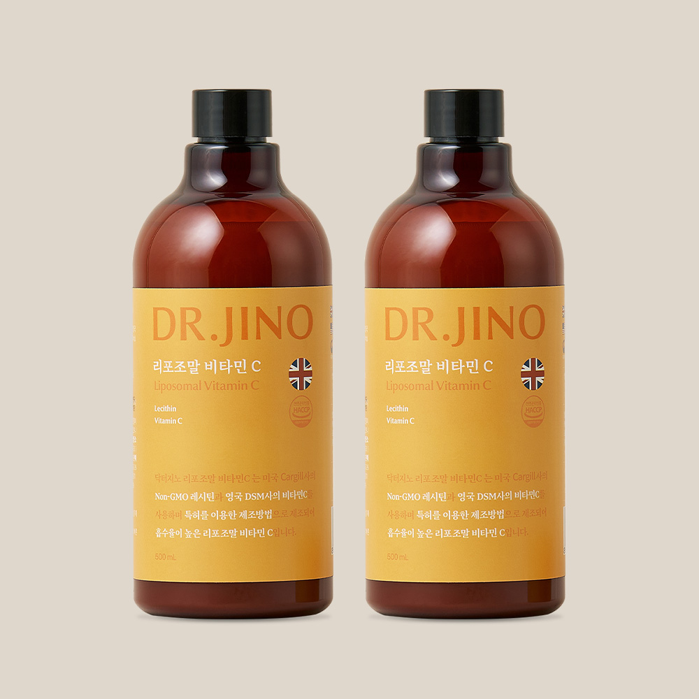 [27% 혜택] 닥터지노 리포조말 비타민C 500ml 리포좀 속편한 액상병 고함량 고용량 500ml, 2개