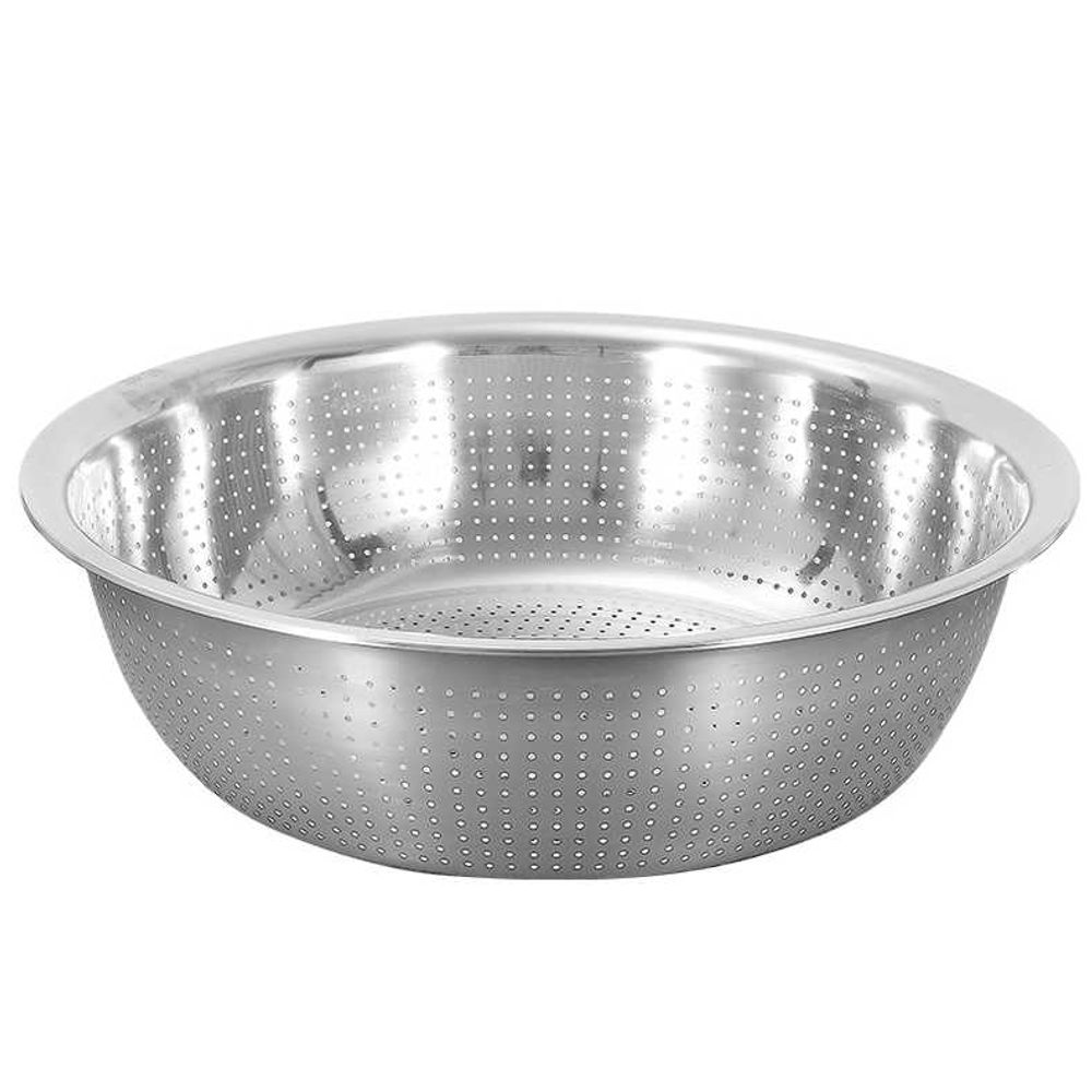 스텐 업소용 물빠짐 대형채반 식기건조대 소쿠리 매쉬 A. 50cm 작은 구멍 새는 냄비 - 상품 이미지