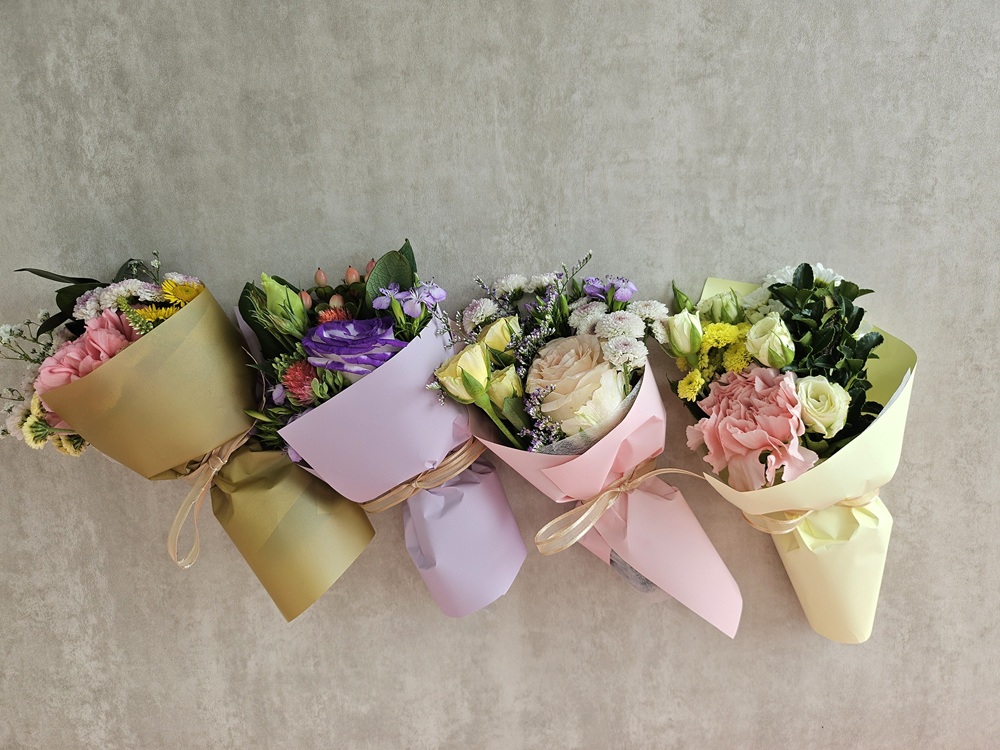 유스풀몰 핑크 손바닥 꽃다발 생화 택배 납골당 추모꽃 이미지 2