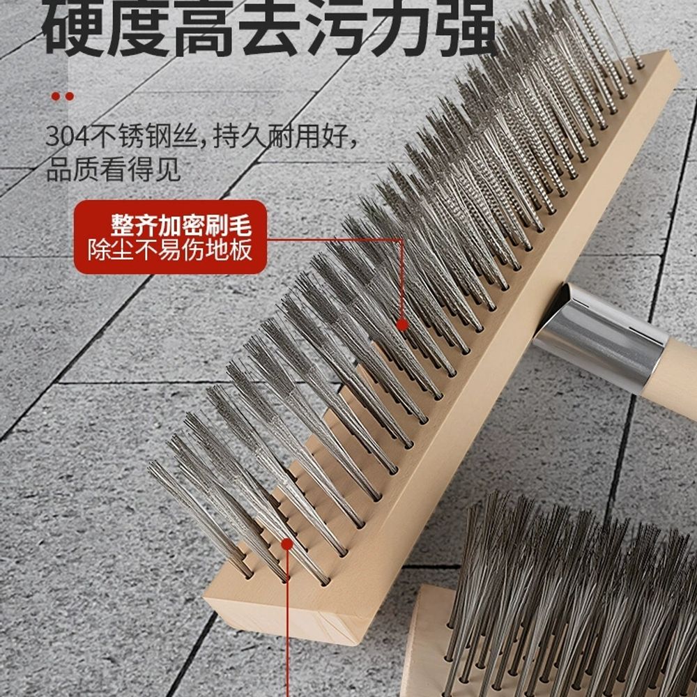 철 브러쉬 청소 철솔 청소솔 스텐 마대 스크 A. 스테인리스 스틸 와이어 20cm 전체 세 - 상세 이미지 5