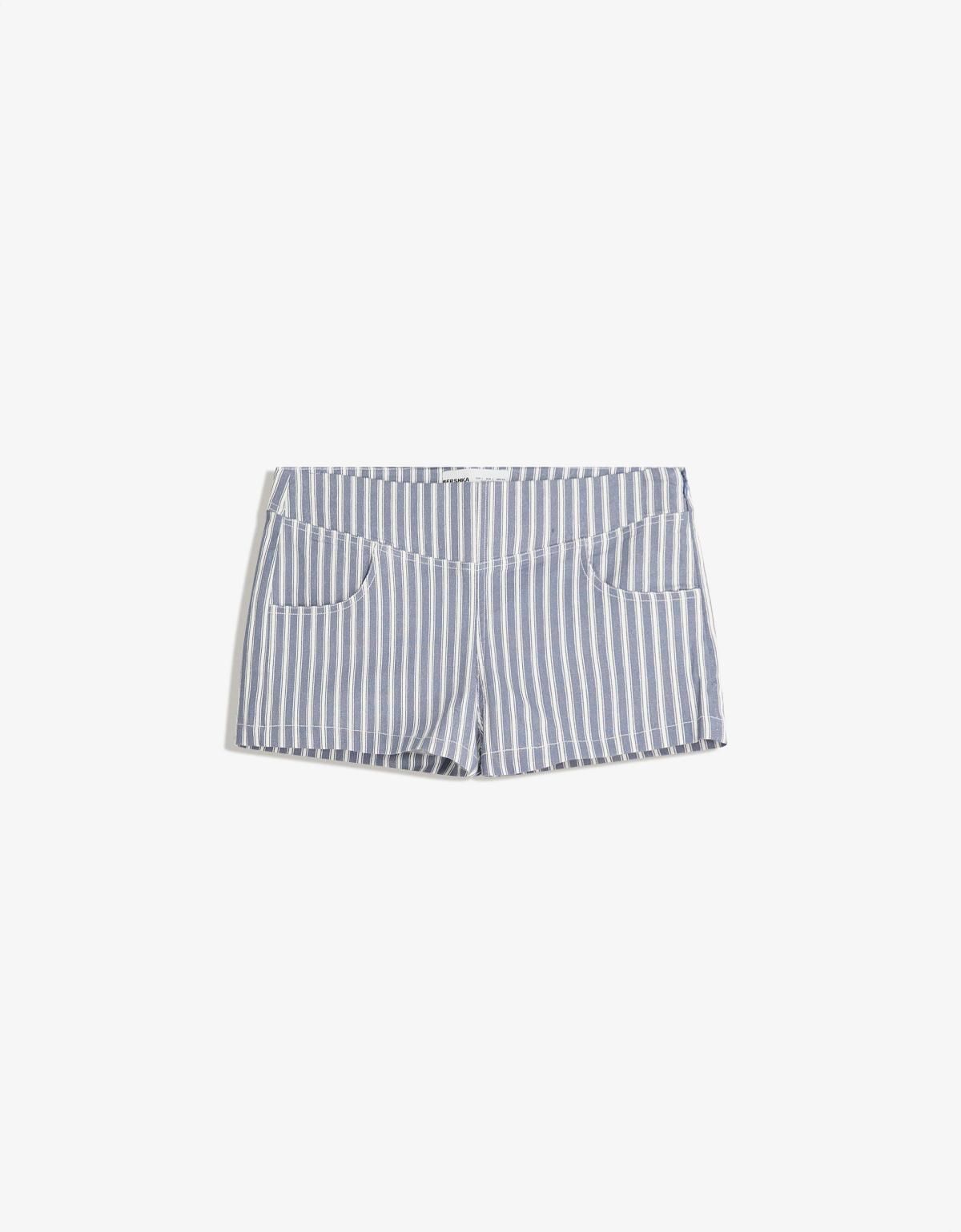 버쉬카 스트라이프 베이직 벵갈린 반바지 8345/692 BLUE - 메인 이미지