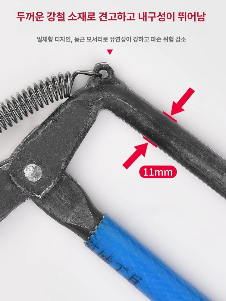 한손 벽돌 집게 트럼펫 보강토 큰돌 건설 대형 시멘트 소형 3개벽돌포함 장갑 포함 - 상세 이미지 3