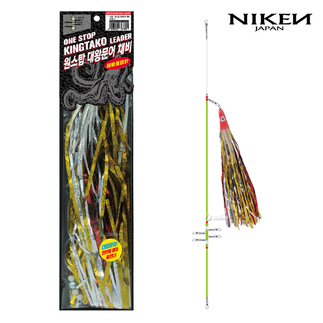 니켄 원스탑 대왕 문어채비 에기 꼴뚜기 스커트 동해 피문어 채비