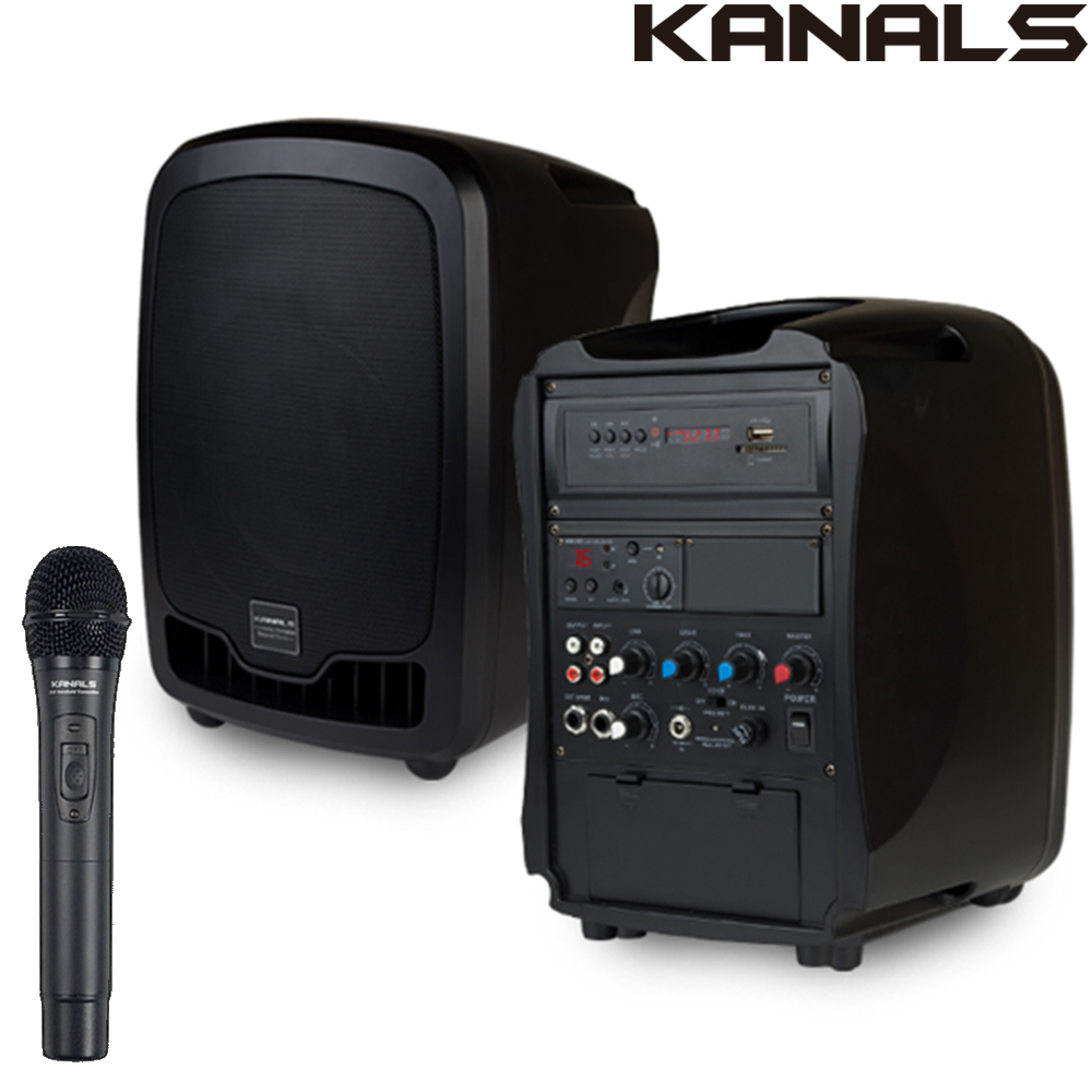 카날스 AT-115N 이동식앰프 스피커 핸드 마이크 충전식 강의용 휴대용앰프