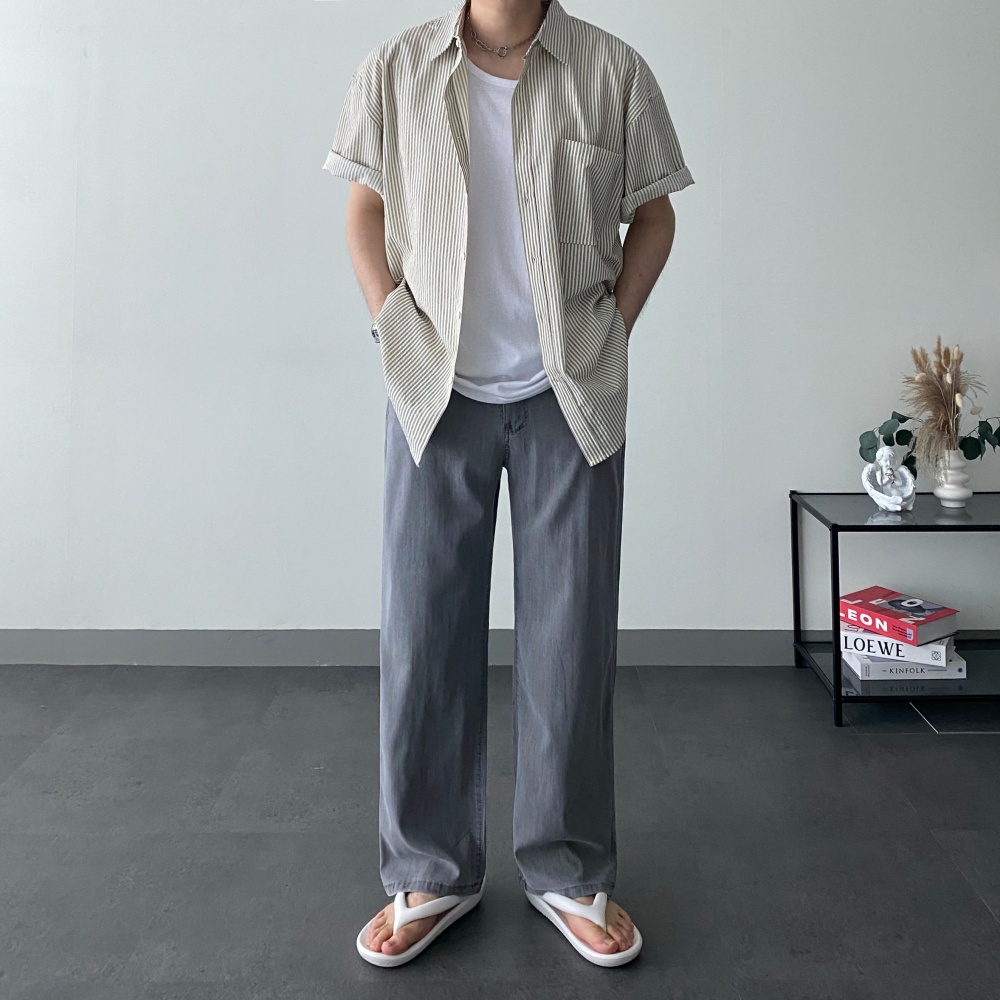 1+1 쿨청바지 남자텐셀청바지 여름스판청바지 이미지 6