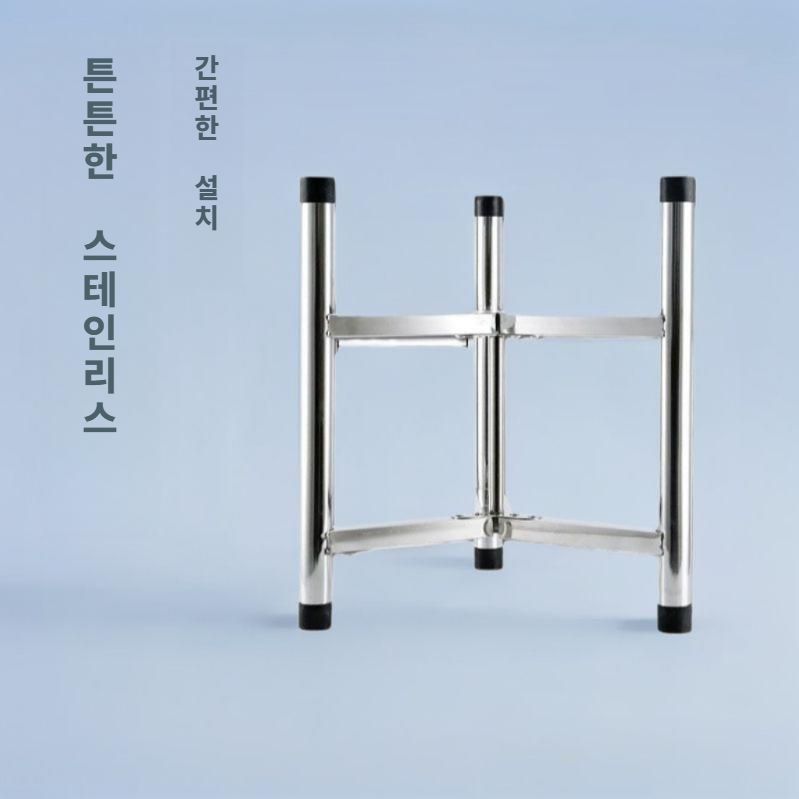 삼각 대형들통 받침대 접이식 육수통 국솥 거치 선반 지름 30cm - 상세 이미지 2