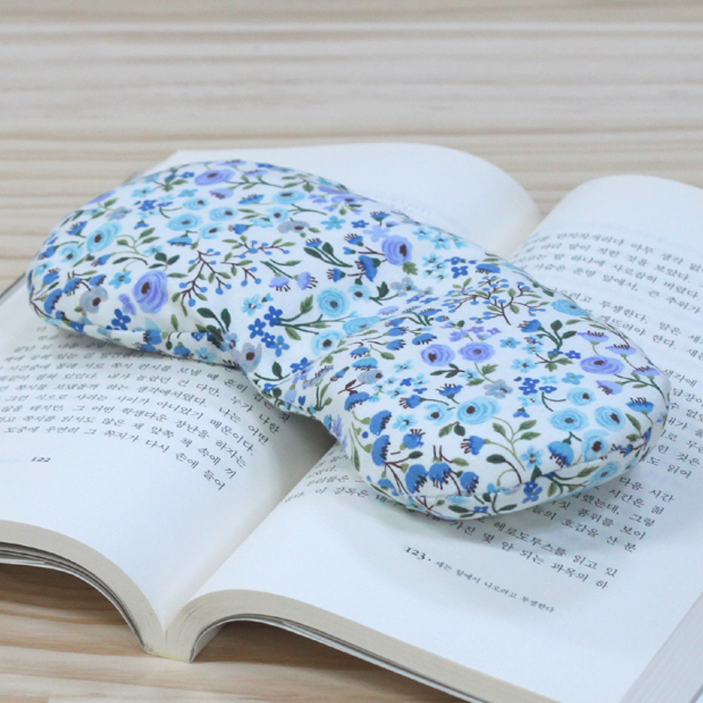 디자인허브 국산 팥 눈찜질팩 피앙세블루 코 비강 편백 곡물 온찜질 안대 비염 냉찜질