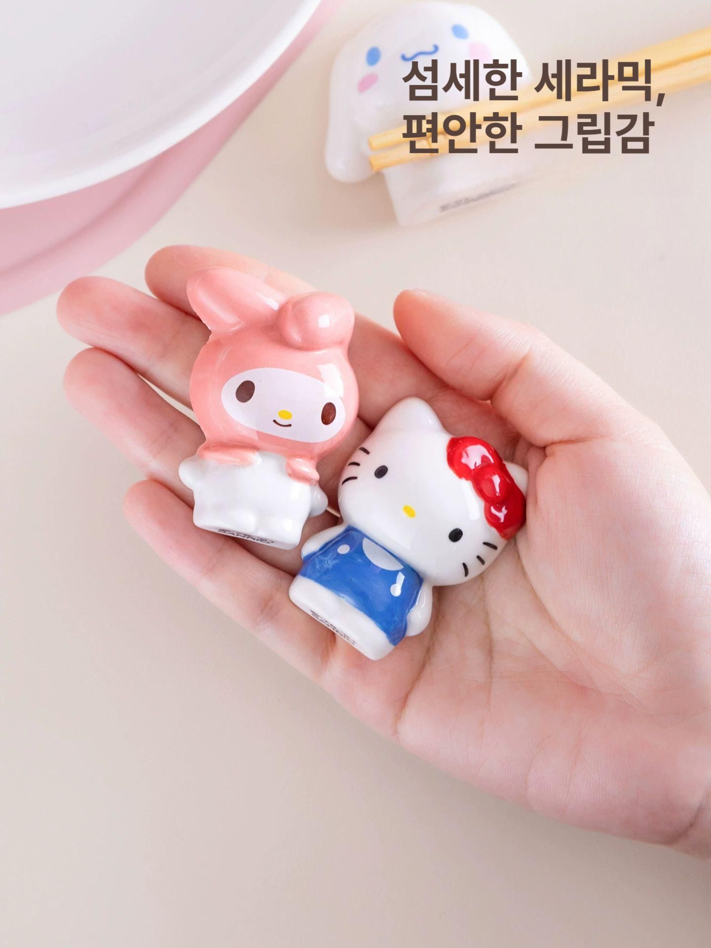 산리오 수저 받침대 젓가락 홀더 일본식 홈 데스크탑 헬로키티 시나모롤 마이멜로디 폼폼푸린 - 상세 이미지 4