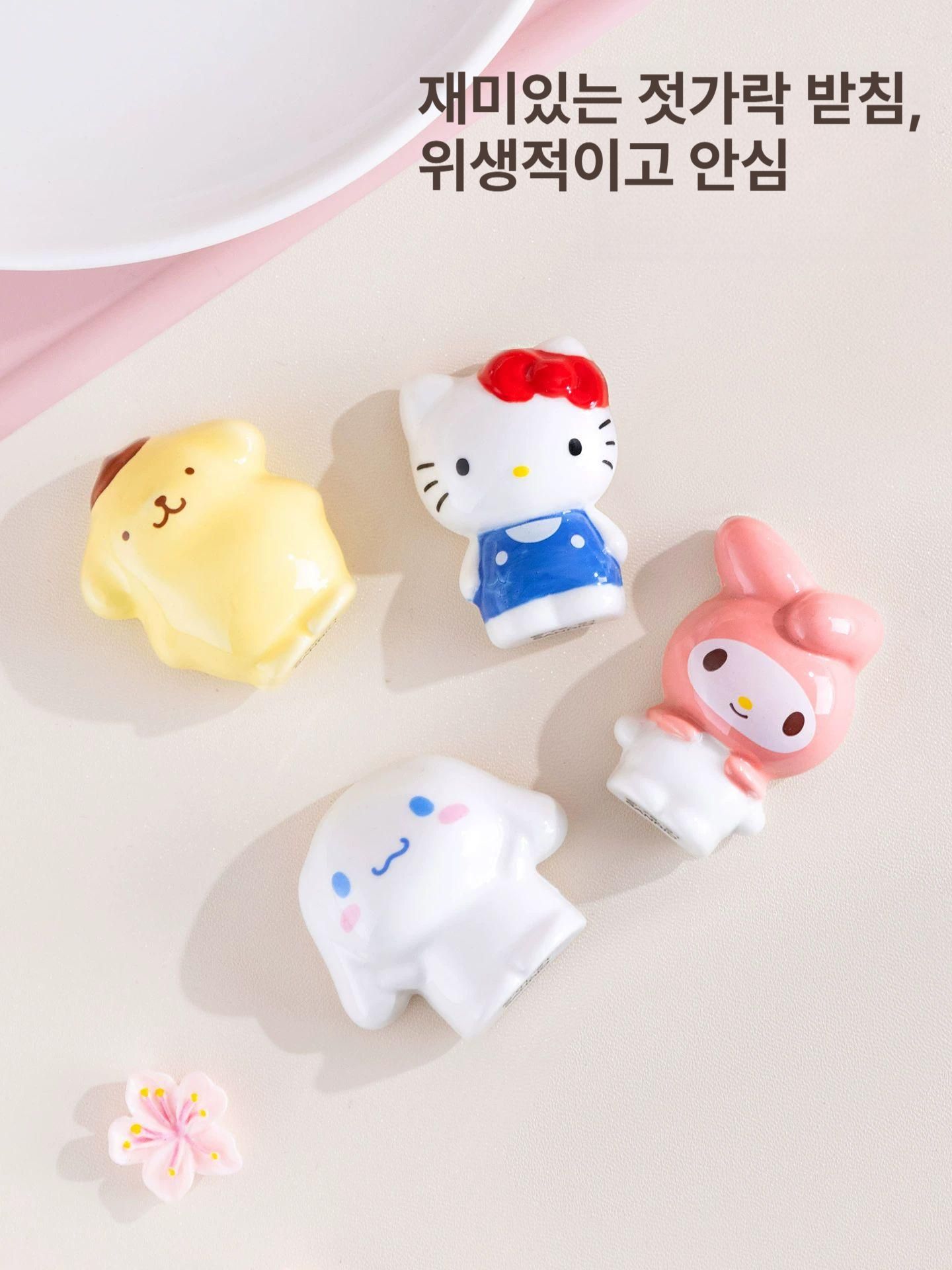 산리오 수저 받침대 젓가락 홀더 일본식 홈 데스크탑 헬로키티 시나모롤 마이멜로디 폼폼푸린 - 상세 이미지 5
