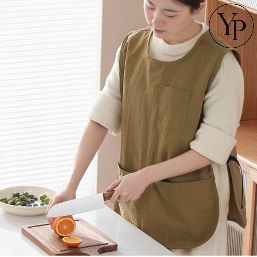 방수 조끼형 앞치마 식당 카페 요양보호사 작업복 카페 바리스타 공방 뷰티샵 유니폼