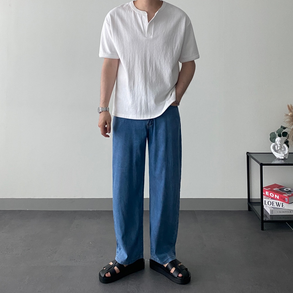 1+1 쿨청바지 남자텐셀청바지 여름스판청바지 이미지 7