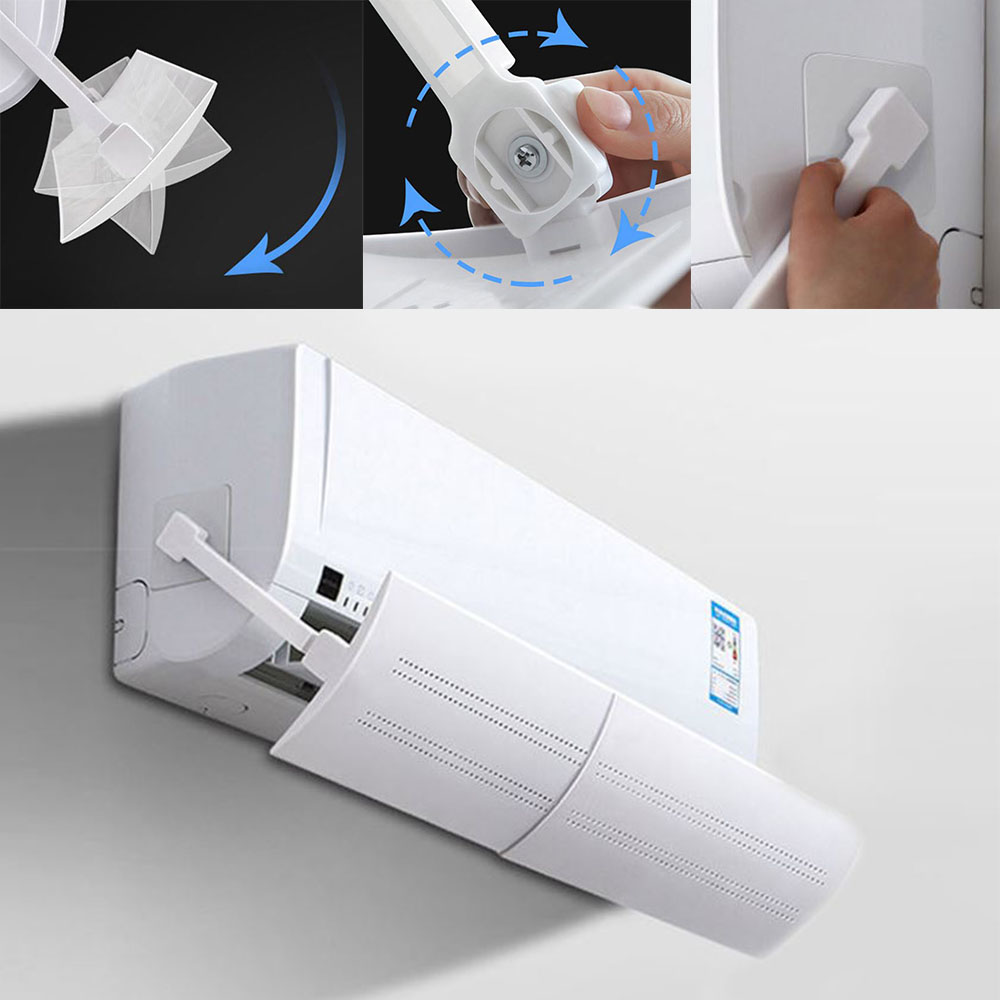 무타공 에어컨 바람막이 간편 버클식 음수방지 윈드바이저