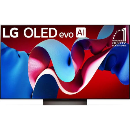 LG [해외]알렉사가 내장된 매직 리모컨 AI 기반의 LG 55인치급 OLED evo C4 시리즈 스마트 TV 4K 프로세서 평면 화면(OLED55C4)PUA, 2024) 42 Inch