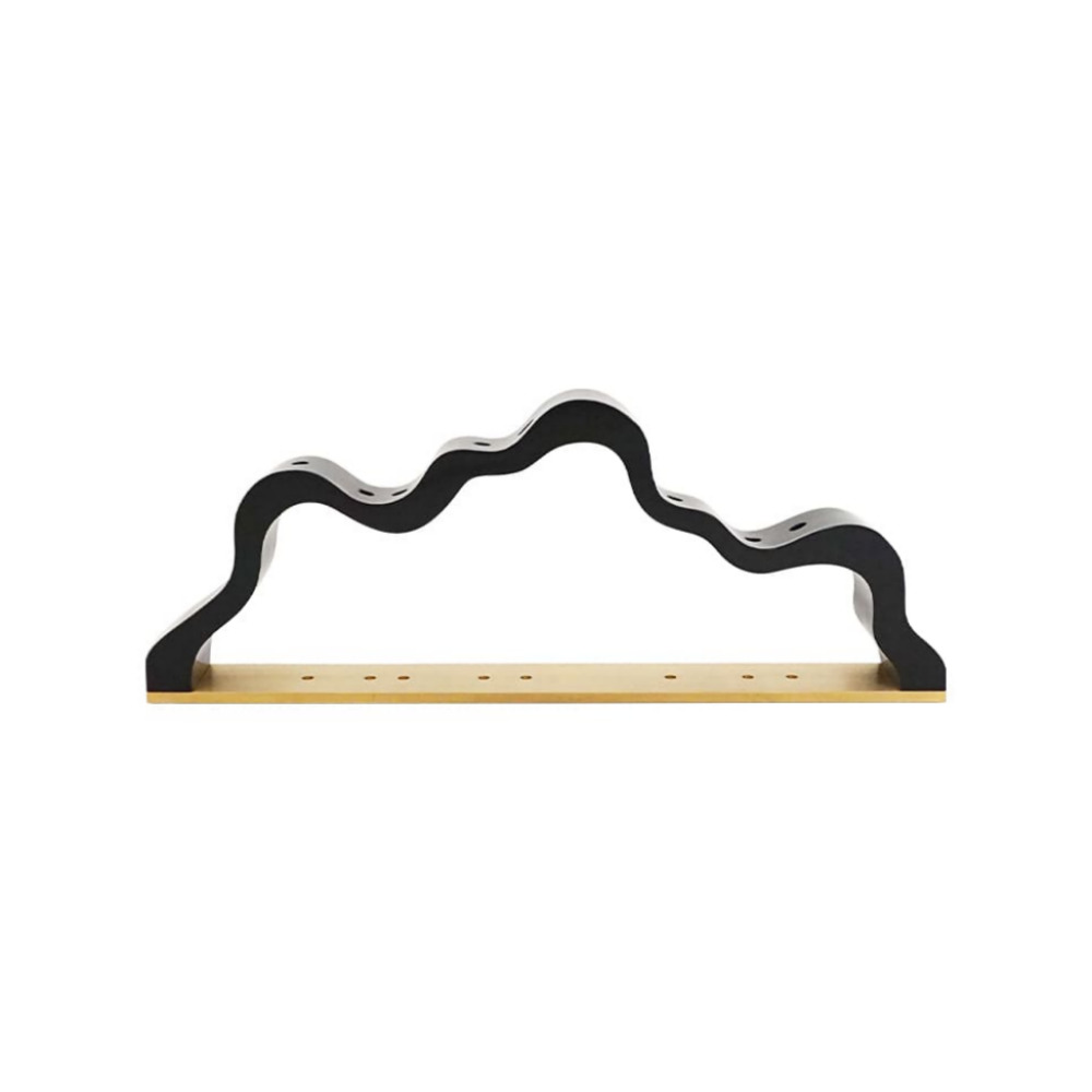 오띠오 능선 L 황동 화병 (BLACK) 꽃병 인테리어 오브제 옻칠 수작업 - 상세 이미지 2