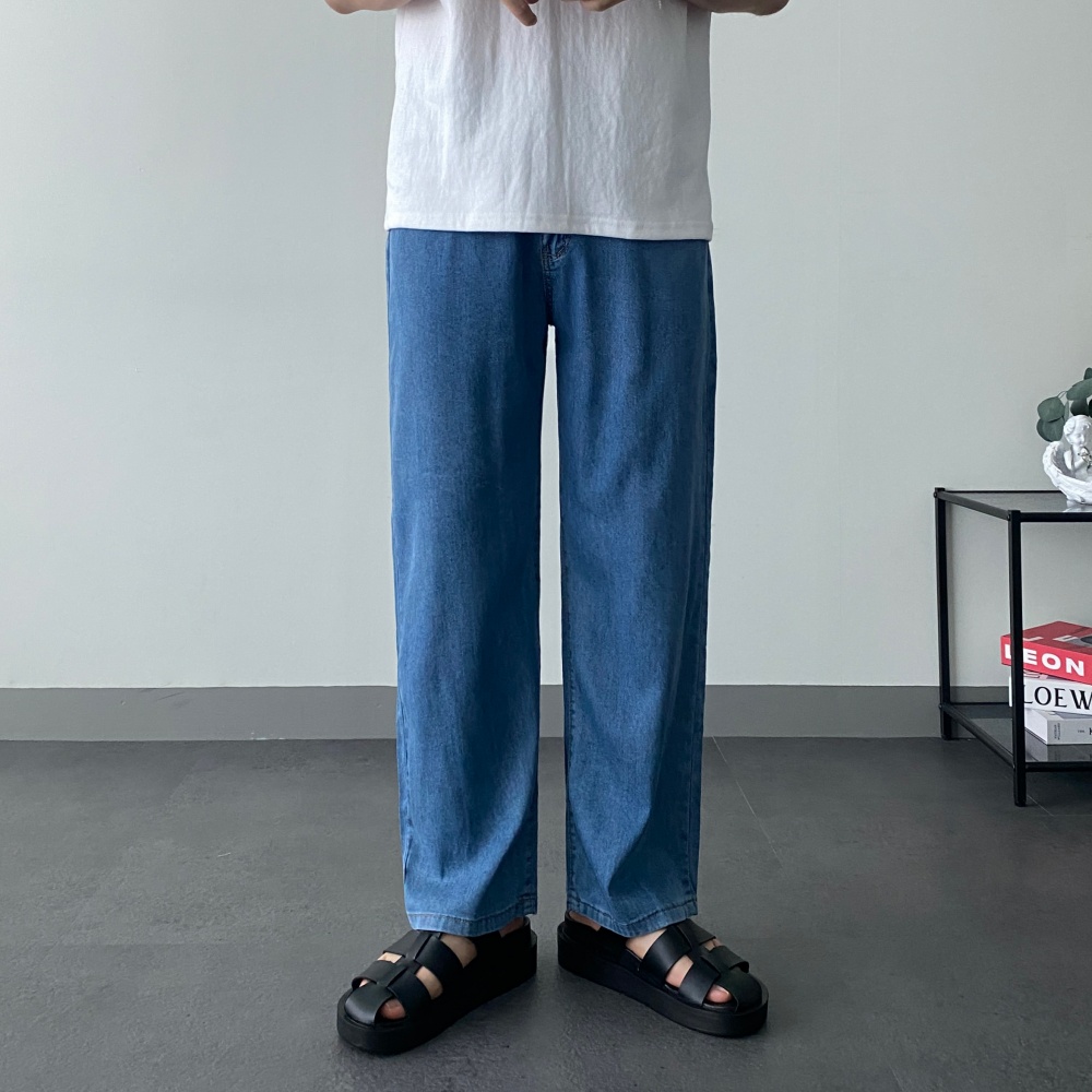 1+1 쿨청바지 남자텐셀청바지 여름스판청바지 이미지 8