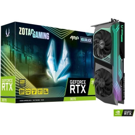 [해외]ZOTAC 게이밍 지포스 RTX 3070 AMP 홀로 8GB GDDR6 256비트 14Gbps PCIE 4.0 그래픽 카드