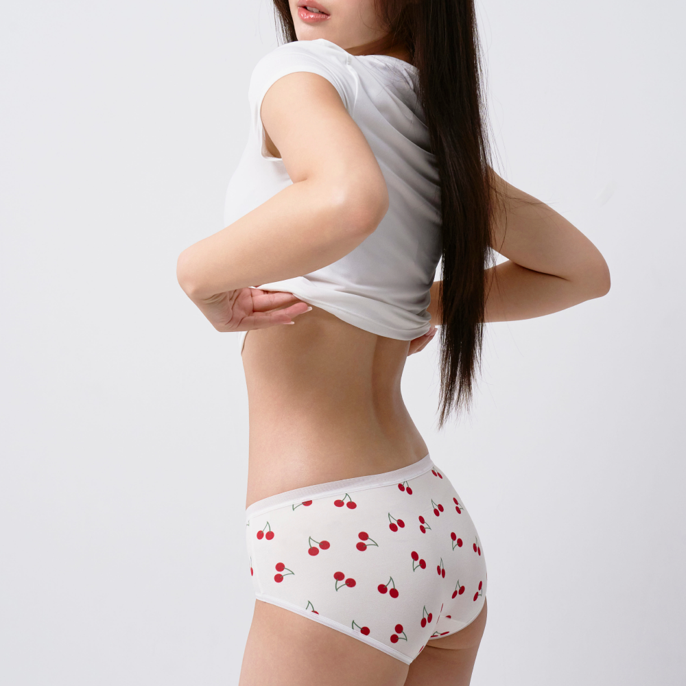 [미언더] 나무 삼각팬티 체리밤 크림 이미지 3