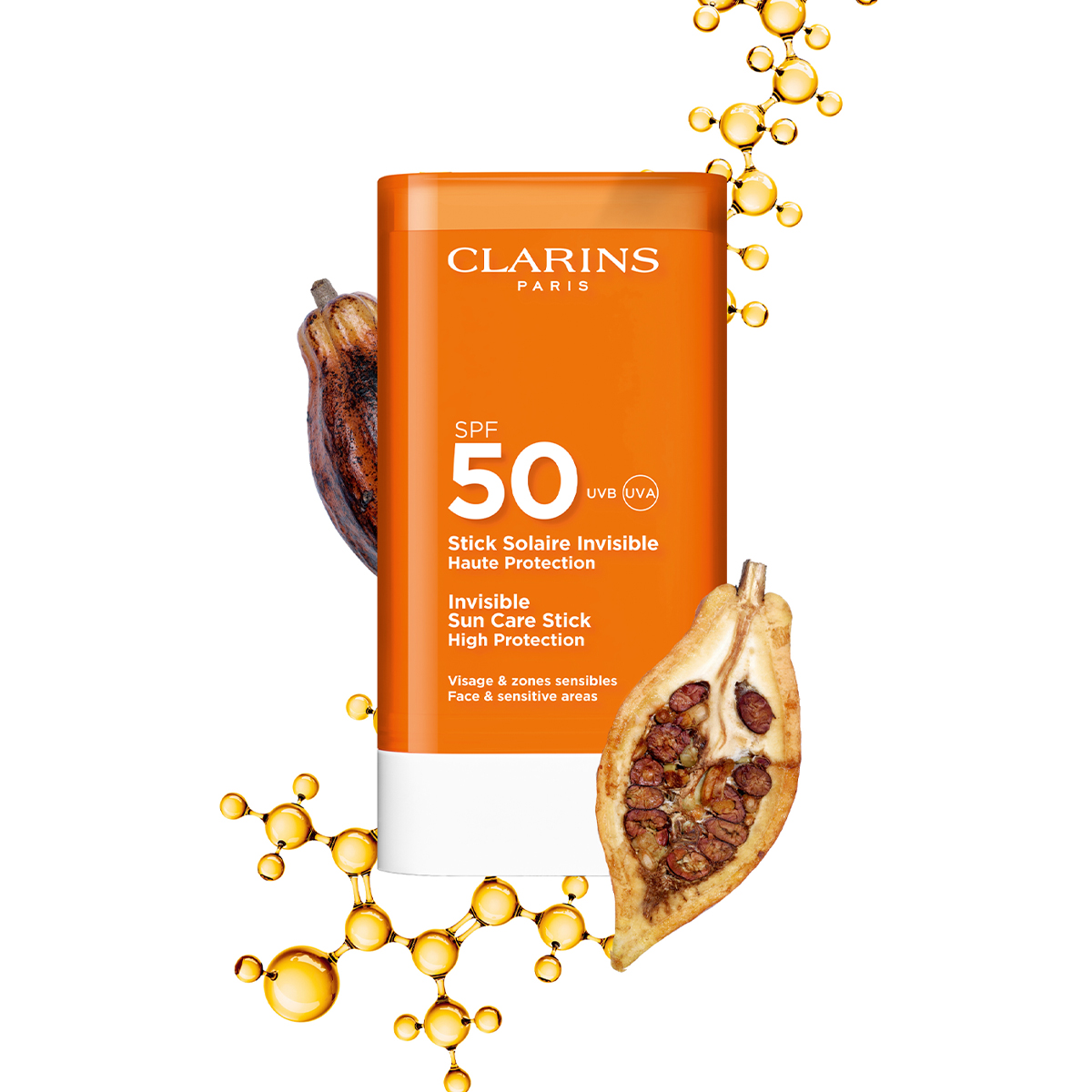 [클라랑스] 인비저블 선 케어 스틱 하이 프로텍션 SPF50 UVA UVB