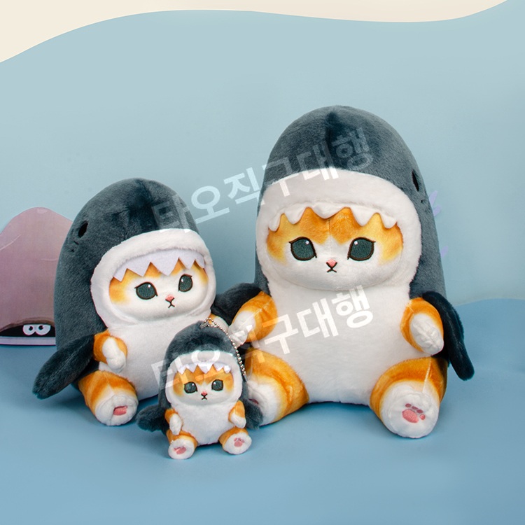 상어고양이인형 봉제인형 선물 애착 귀여운 애착인형 상어인형