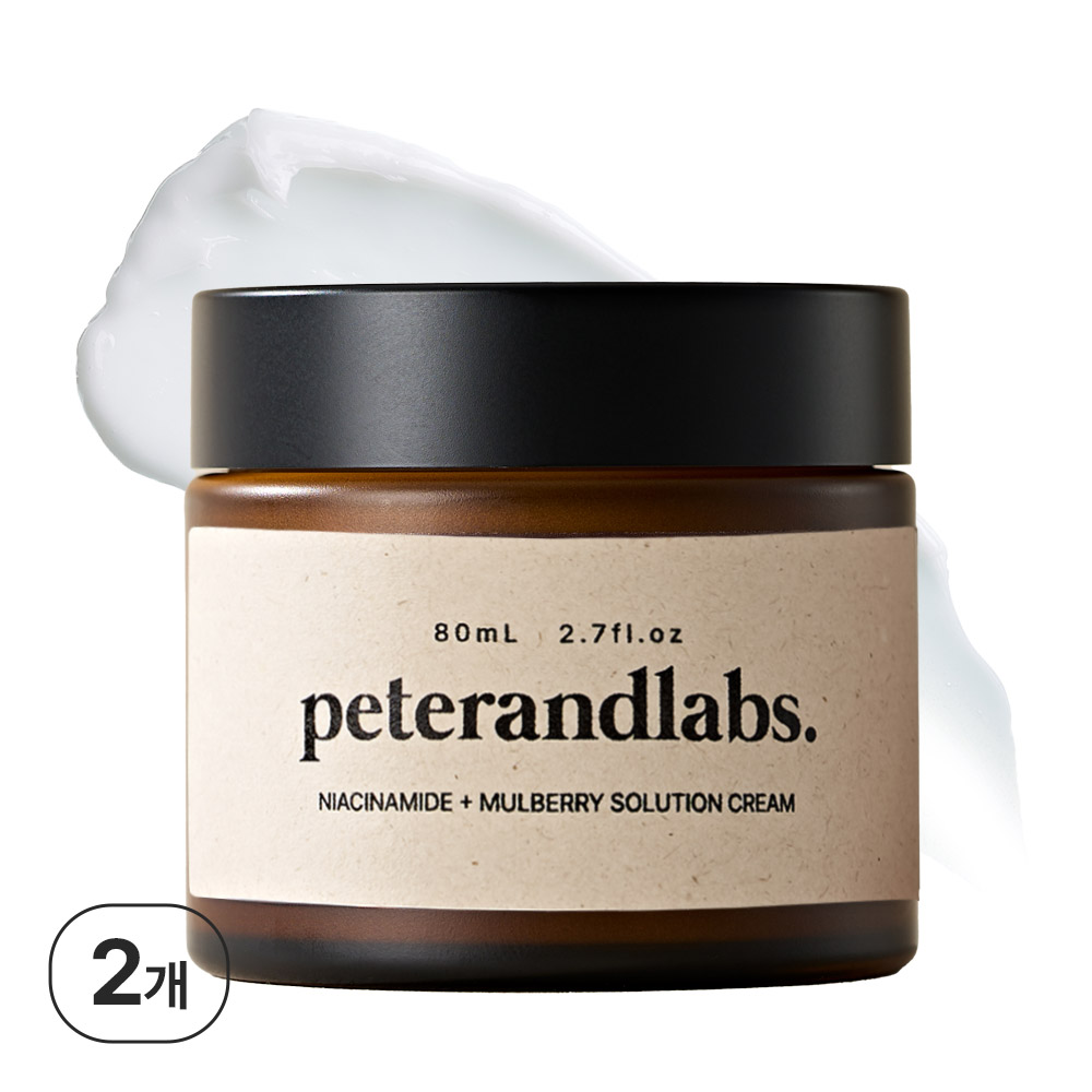 피터앤랩스 기미 수분 크림 닥나무 나이아신아마이드 잡티 크림 80ml, 2개