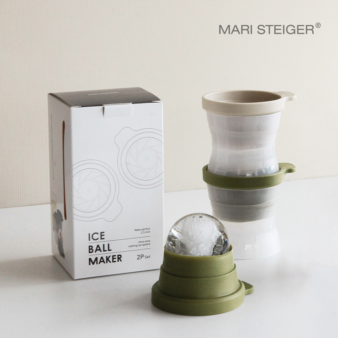 아이스볼메이커 2P세트 홈카페용품 하이볼 위스키 칵테일 얼음틀