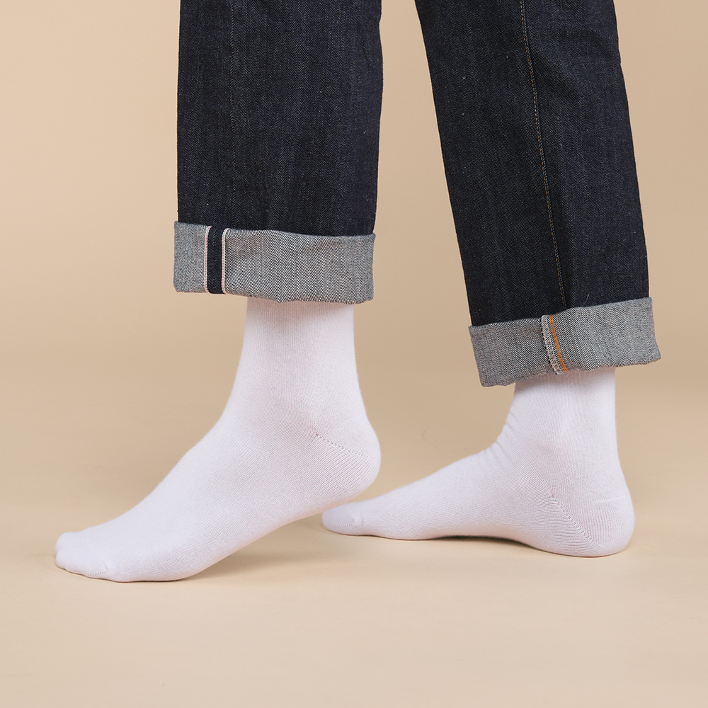 8켤레 42g 톡톡한 남자 무지 발냄새 소취 양말 M L 빅사이즈 중목 장목 정장 N배송 상세 이미지 5