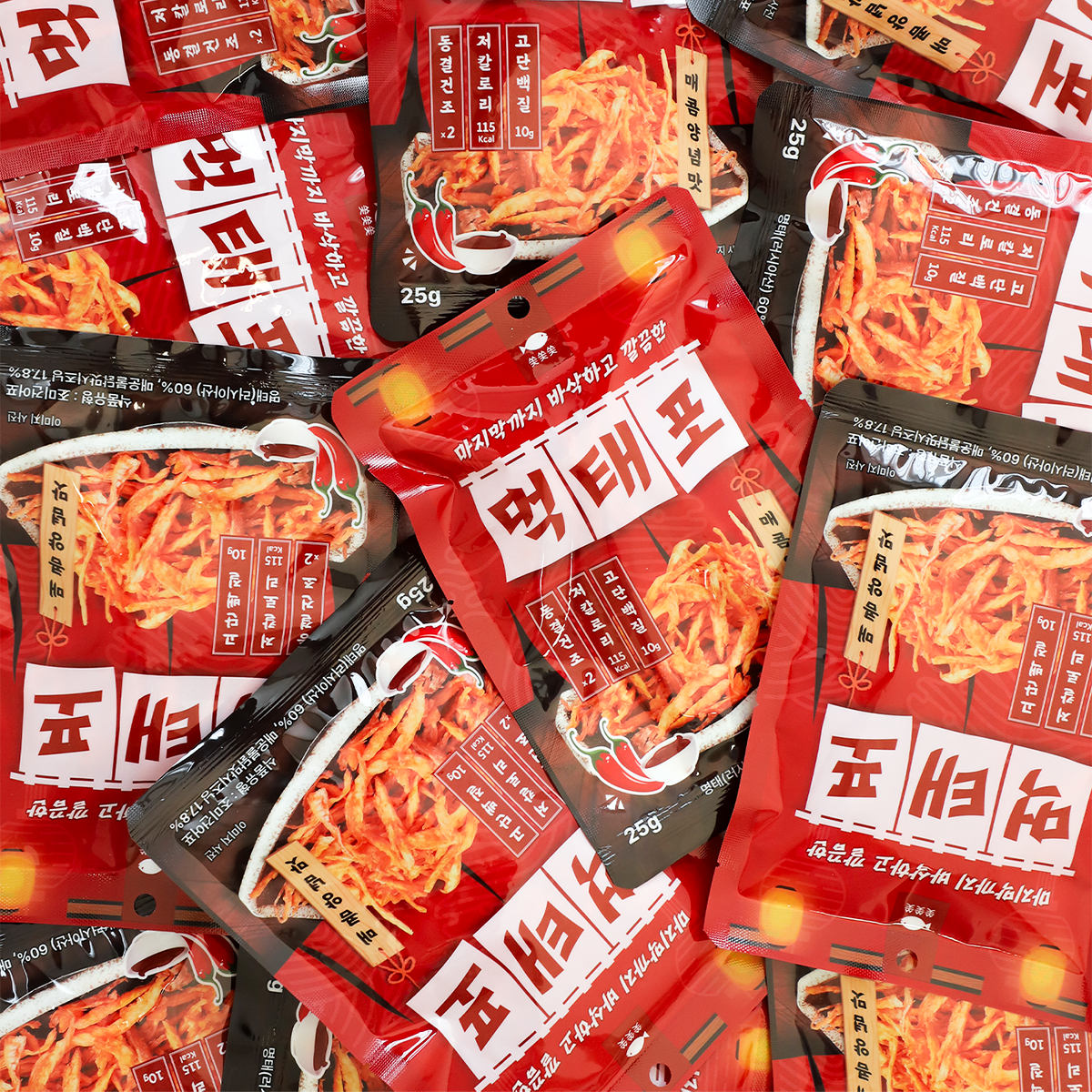 쏯쏯쏯 먹태포 매콤양념맛 고단백 저칼로리 먹태 스낵 - 상세 이미지 2