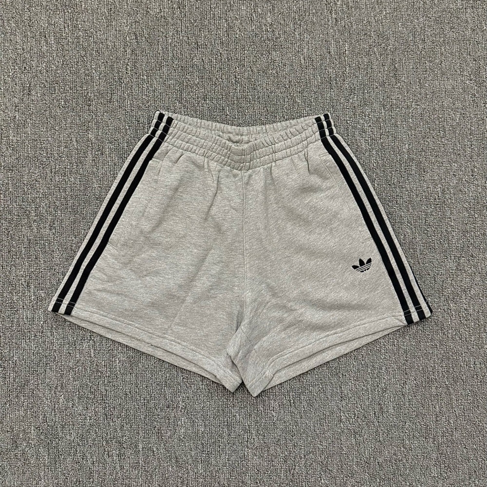 아디다스 3S 프렌치 테리 코튼 쇼츠 그레이