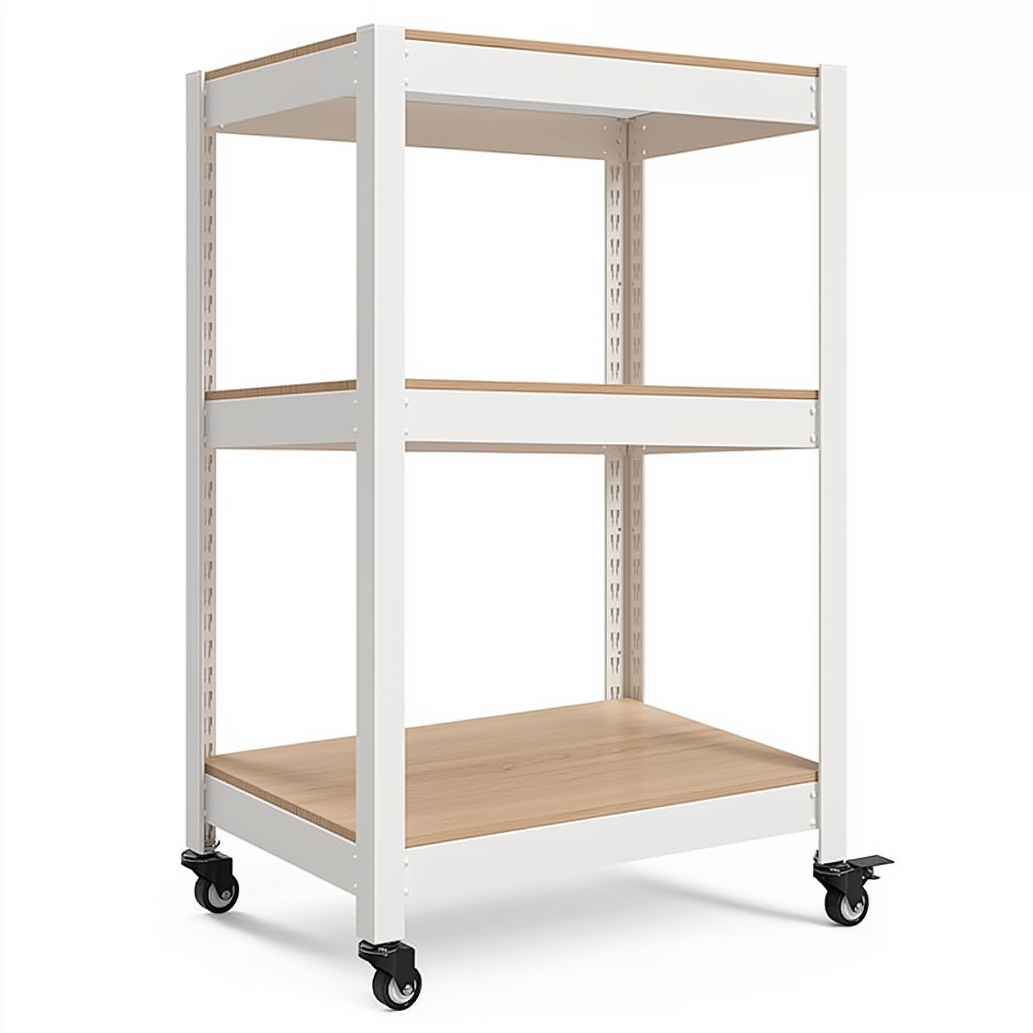 바퀴선반 바퀴달린선반 이동식 트롤리 3단 수납 대형 틈새 북카트 300300750