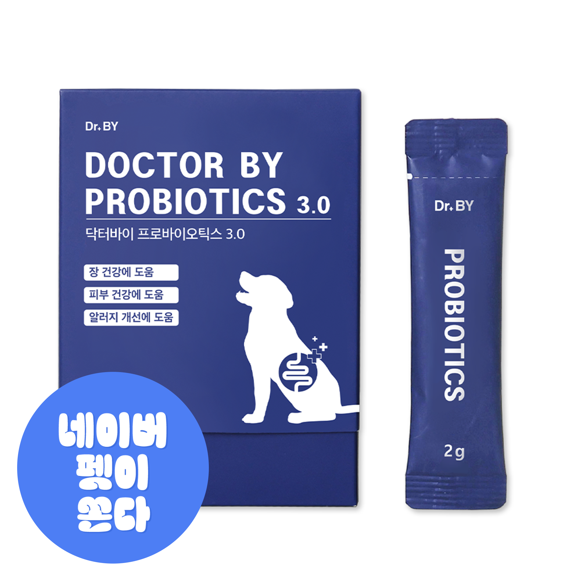 닥터바이 프로바이오틱스 강아지 유산균 장 건강 영양제 30포, 1개 제품 이미지