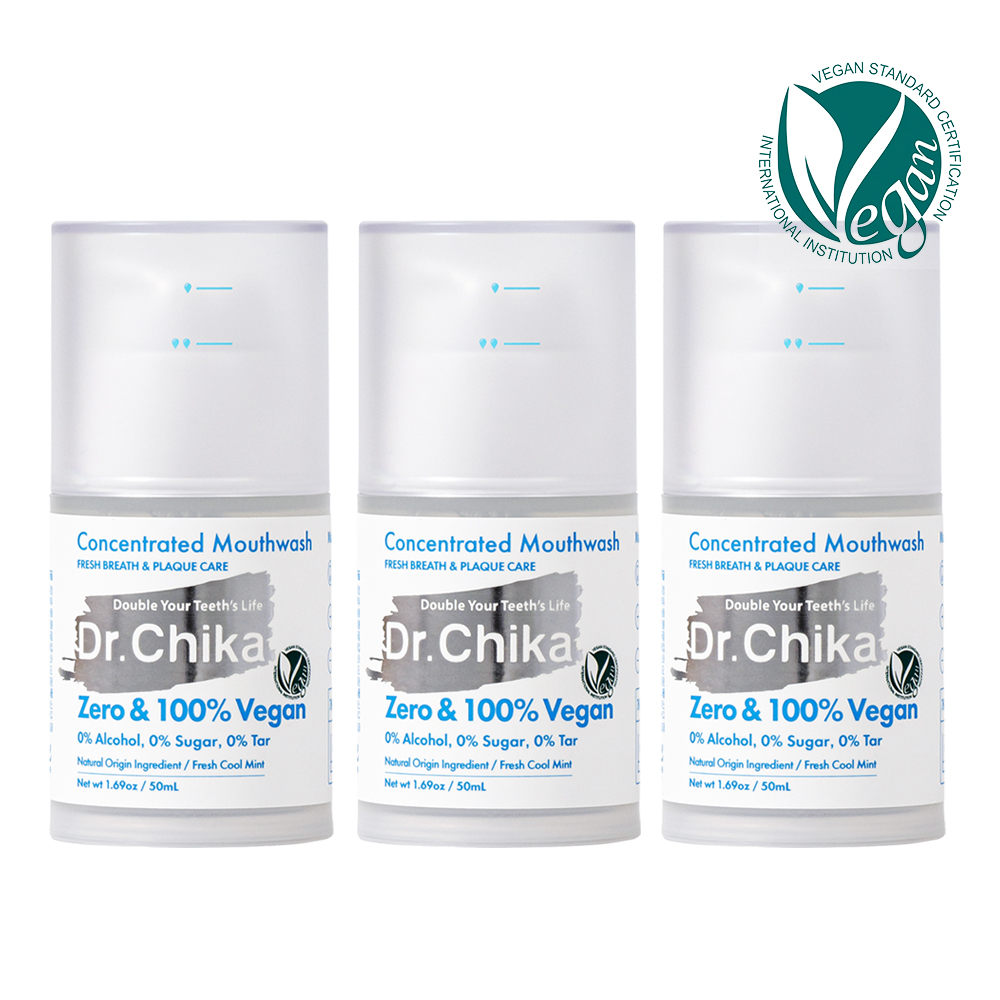 닥터치카 무알콜 순한 고농축 가글 임산부 편도결석 찌꺼기 입냅새 구취 50ml, 3개 - 메인 이미지