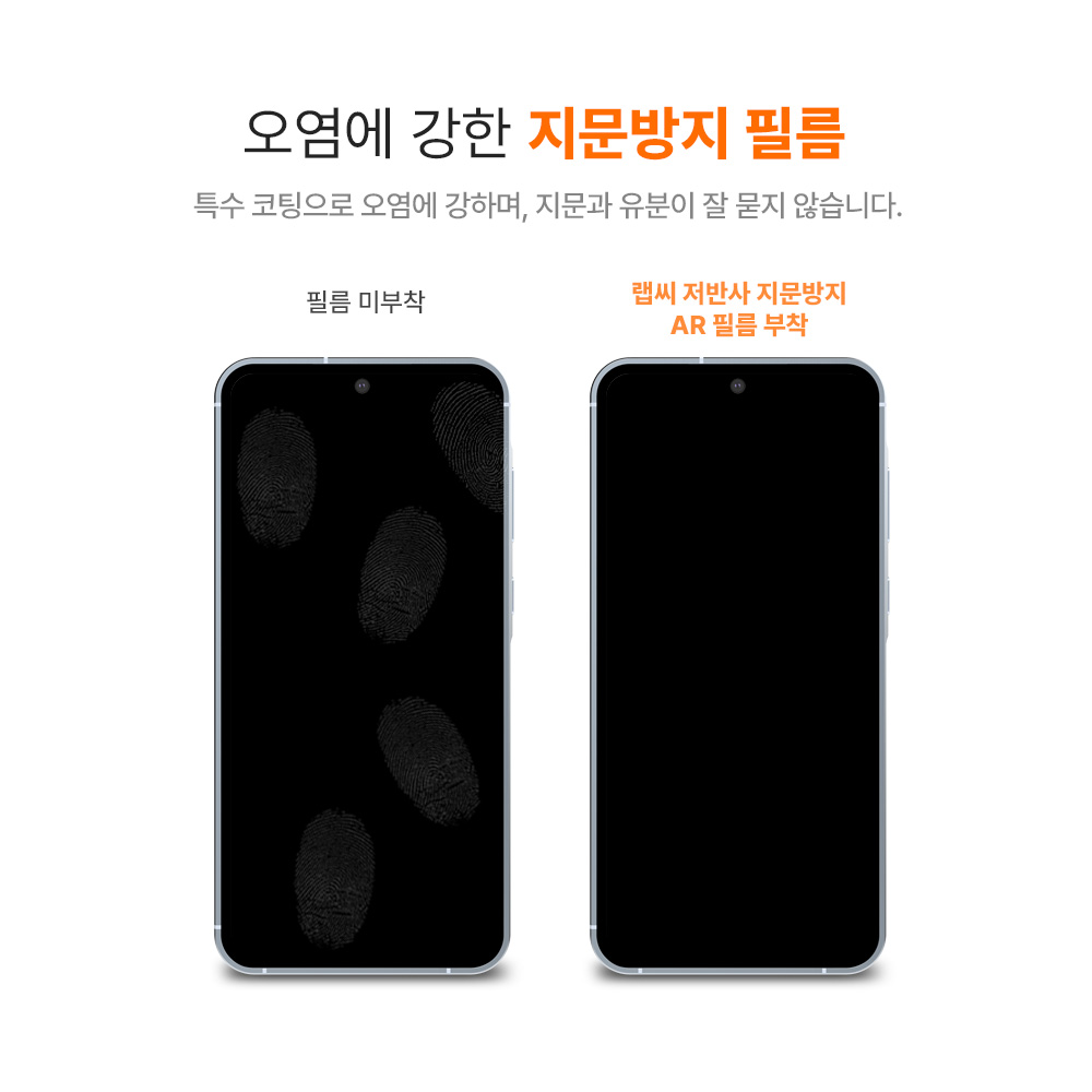랩씨 저반사 지문방지 액정보호필름 C-Skin 갤럭시 퀀텀5, 3매입 - 상세 이미지 4