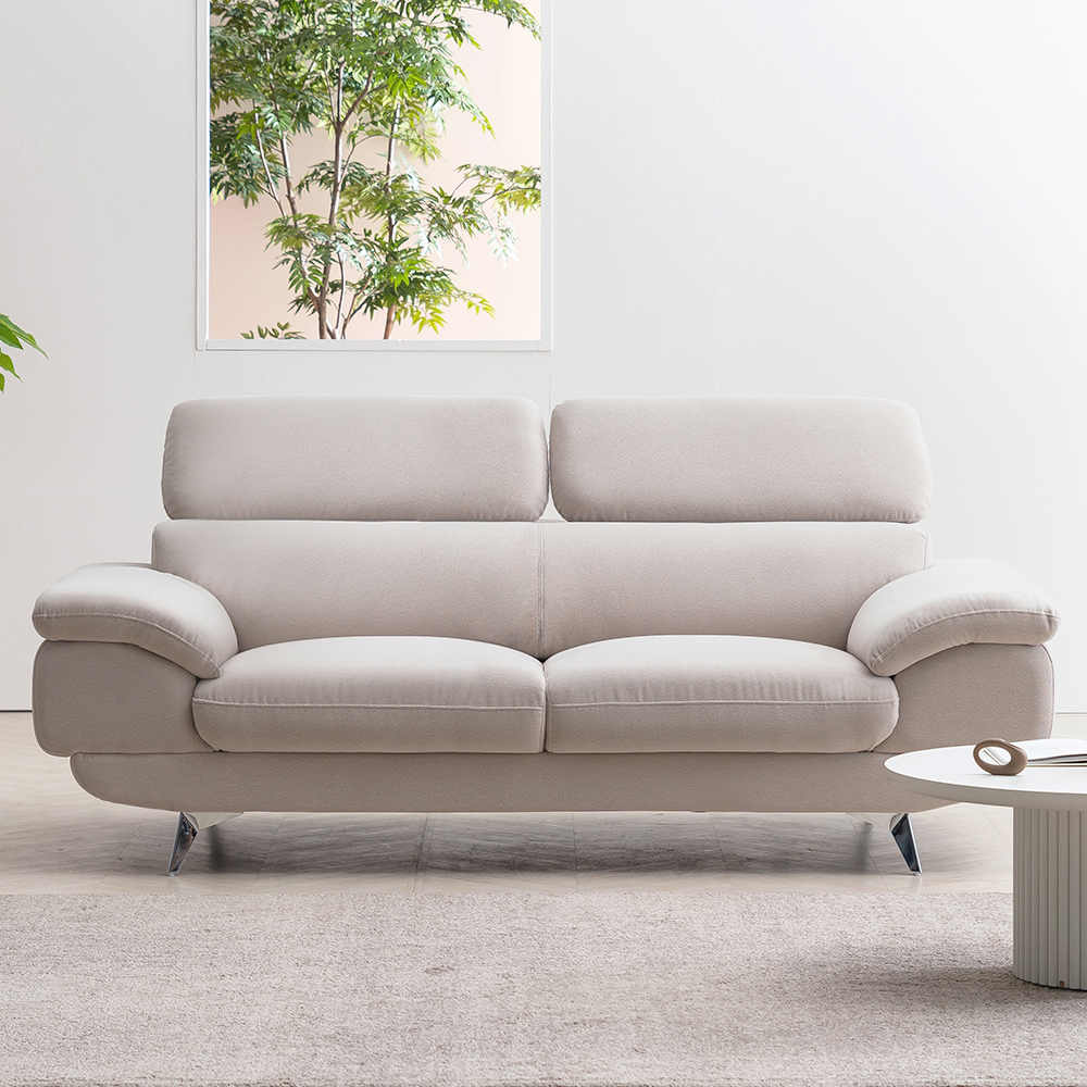 몬스터 소파 아쿠아텍스 이지클린 기능성 패브릭 소파 스툴 Event, 오트밀 베이지, 3인용