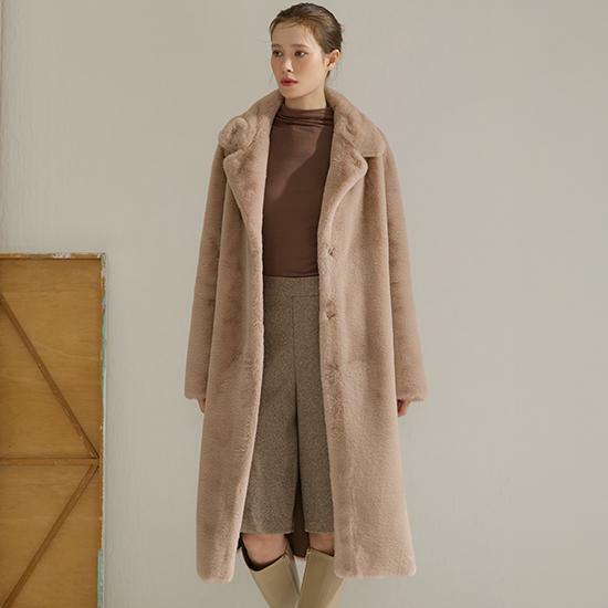 [역시즌특집]리오벨 페이크퍼 리버시블 롱무스탕+벨트 25FW - 상세 이미지 4