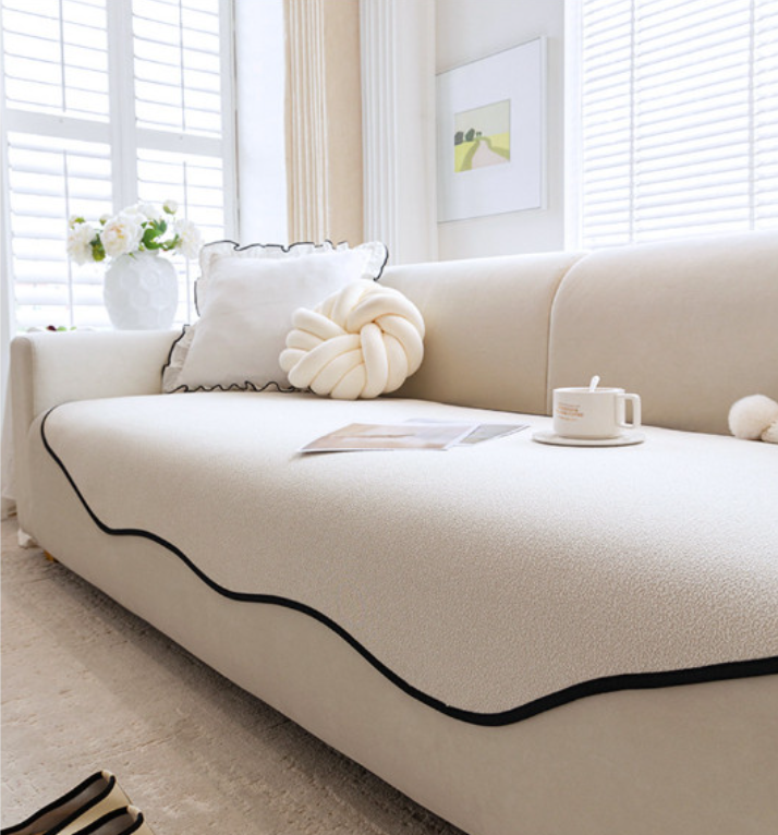 사계절 소파패드 비정형 모던 오염방지 넓은 소파 매트 커버 3인용 4인용