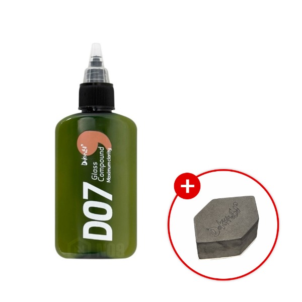 도깨비 D07 유막제거제 신형 100ml 글래스 컴파운드 + 타월 1EA 색상랜덤 증정 - 상품 이미지