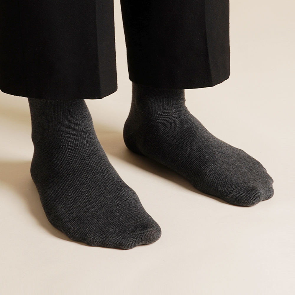 8켤레 42g 톡톡한 남자 무지 발냄새 소취 양말 M L 빅사이즈 중목 장목 정장 N배송 상세 이미지 4
