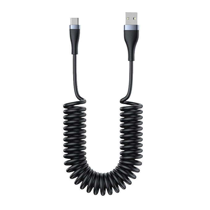 올거치 안드로이드오토 케이블 애플카플레이 케이블 USB A to C C타입 충전기선 1.0M 코일
